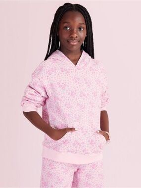 NWT LoveShackFancy x Target Sophia Roseheart Hooded Sweatshirt- Rose Pink XL